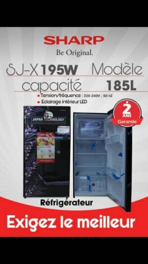 Réfrigérateur SHARP SJ-X195W, 185 LITRES