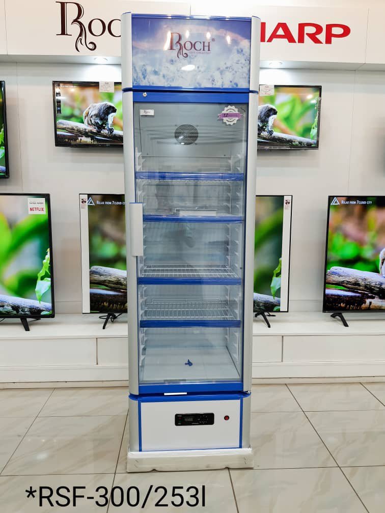Réfrigérateur vitré roch 253 litres