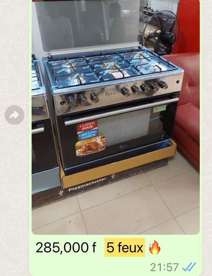 Cuisinière ROCH 60cm*90cm 5 feux